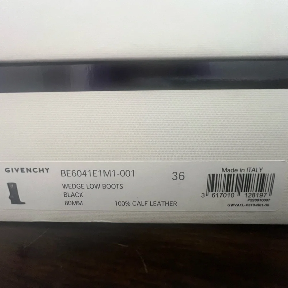 Brand New Givenchy Black Glock Ankle Boots US Size 36 (6) US - Picture 10 of 10